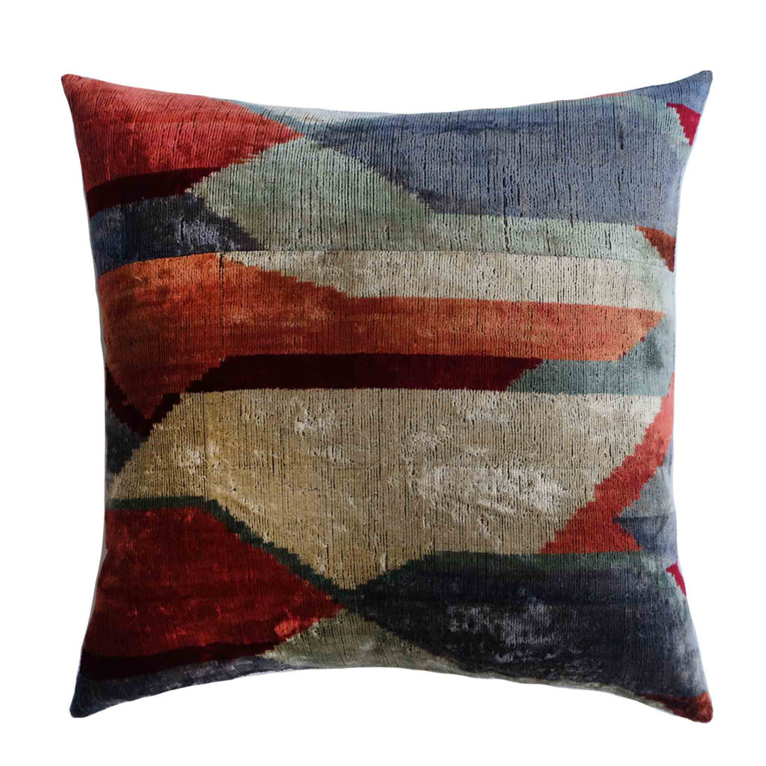 Cleo Square Silk Pillow Cover & Insert LOOMY