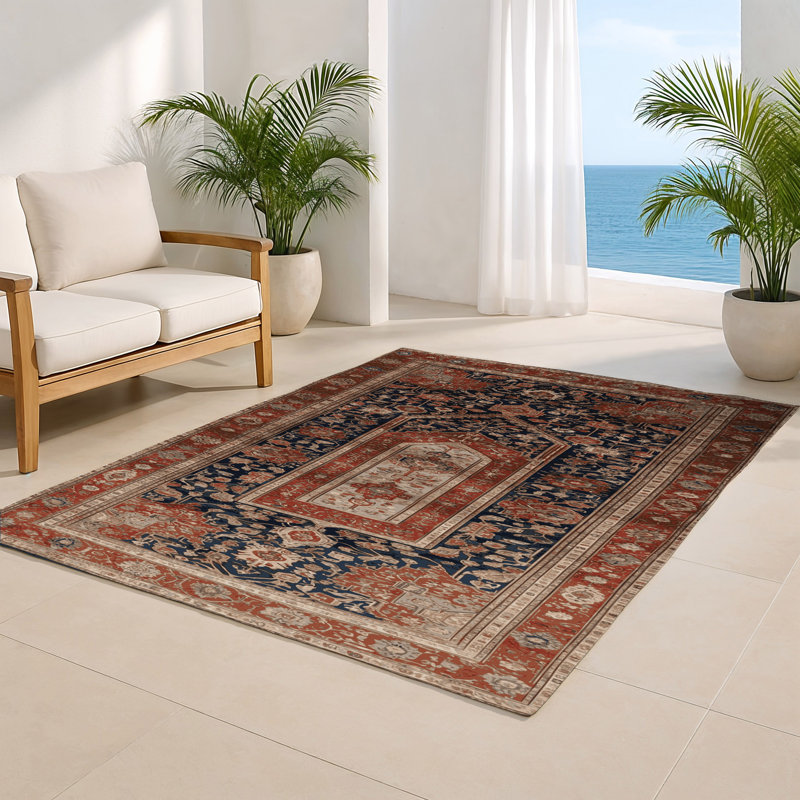 Turkish Brown Indoor and Outdoor Area Rug, Rectangle 2' x 3'