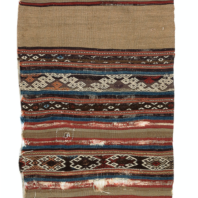 Fragment de kilim anatolien antique, 18e siècle