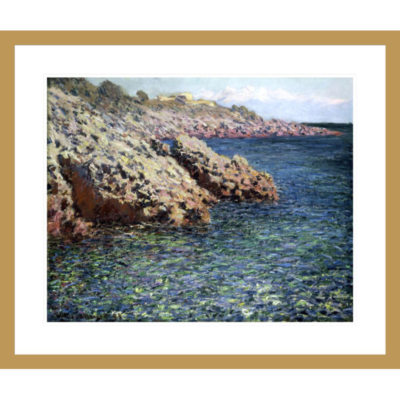 La Méditerranée (Cap d'Antibes) par Claude Monet, impression giclée encadrée, H 23,5 po x l 27,77 po