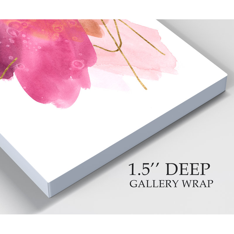 " Rose Edge III ", 12" H x 8" W x 1" D, Wrapped Canvas