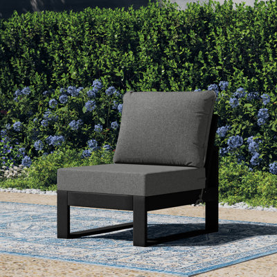 Patio Deep Seating Armless Chair With Frame