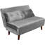 Cramerton 2 Seater Velvet Sofa Bed-1915244059