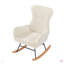 Chaise berçante en tissu Teddy