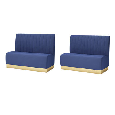 Modern High-end Cafe Restaurant Casual Benches Polyester Blend Upholstered Bench