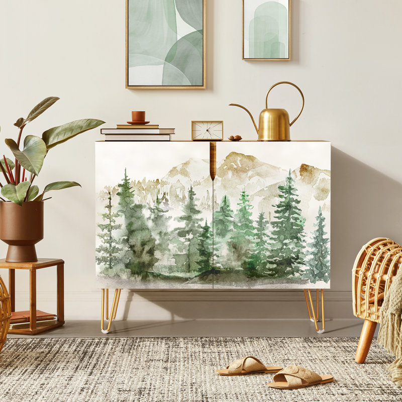 35'' Sideboard, Pine Forest Green