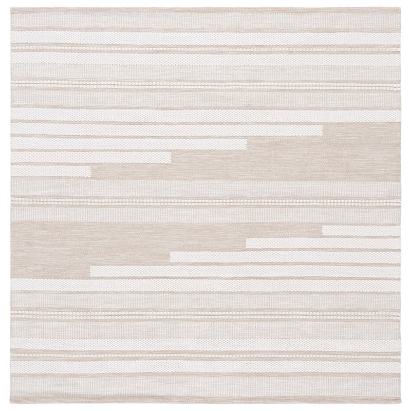 Tapis rayé Kilim Performance, Carré 6 pi