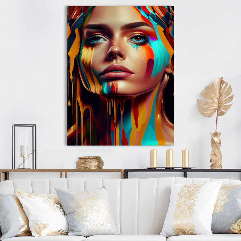 Décoration murale en métal Glam, H 20 po x l 12 po x P 1 po