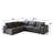 Compression Cloud Sofas, Large Corduroy Modular Modern Couch For Home