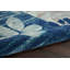 Tapis bleu à motif floral Leeming-1606308306