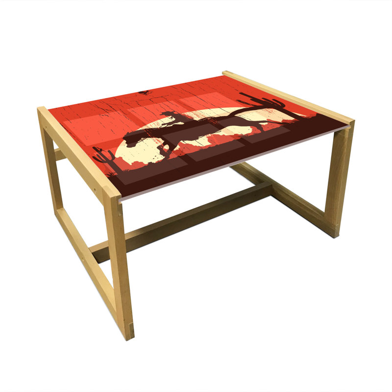 Jaden-James Trestle Coffee Table, 40cm H x 74cm W x 62cm D