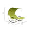 Elspeth Steel Outdoor Armless Lounge Chair-43727863