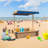 DD Home 45" x 45" Solid Wood Square Sandbox with Cover