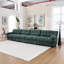 Canapé modulaire modulaire Cloud, canapé modulaire moderne pour le salon, canapé modulaire à assise profonde avec accoudoirs ronds 6 coussins, canapé confortable en flanelle 4 places pour chambre à coucher-775107557