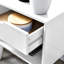 Zaina Solid Wood Bedside Table Tapered Legs 1 Drawer Modern Minimalist Design-2094801971