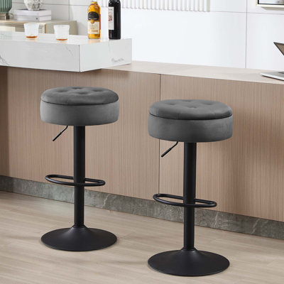 Swivel Yes Velvet Yes Bar Stool