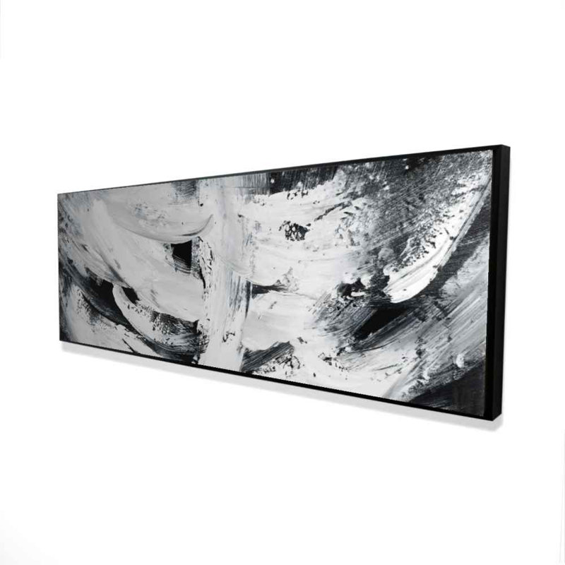 Mayhem - Black and White Framed Canvas for Home Decor