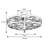 Aarzo 20'' Low Profile Dimmable Ceiling Fan with Remote Control 6-Speed Reversible Noiseless Motor Timer