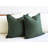 Dark Green 100% Linen Cover -99028976