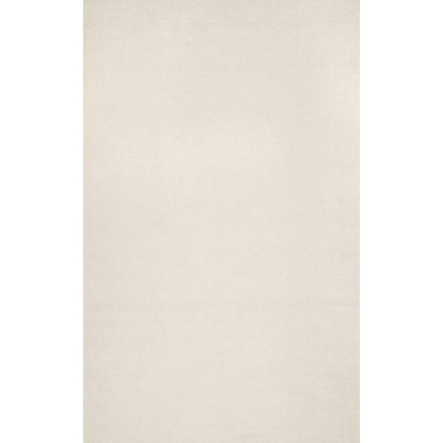 Joey Geometric Handmade Wool/Cotton Cream Area Rug
