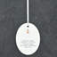 Friends are Angels Oval Shaped Ceramic Hanging Ornament
