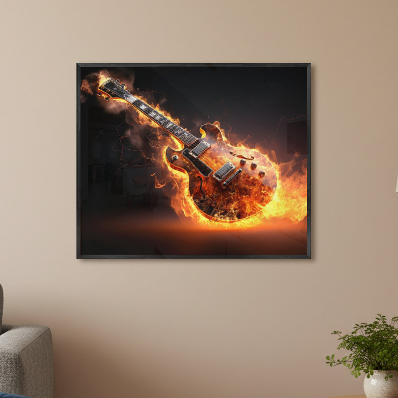 Single Picture Frame LED Illuminated Wall Art Wall Art on Glass / Aluminium, 50 cm H x 60 cm W