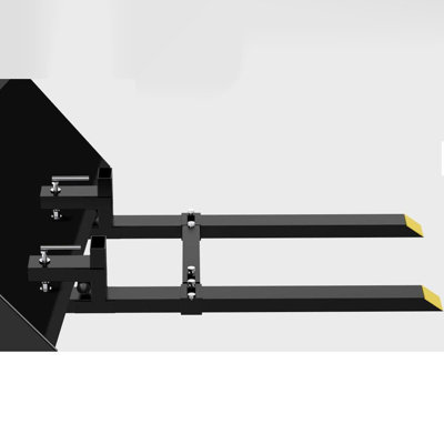 43" Tractor Pallet Forks, 2000 lb Capacity, Adjustable Bucket Attachment for Skid Steer & Loader
