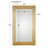 Harbe Wood Rectangle Wall Mirror