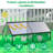 Outdoor Vegetable Greenhouse With Raised Flower Bed For Plants 68.7" X 45" X 51.5"