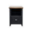 Classeur de bureau 22 po avec 1 tiroir, noir et whisky, peuplier, placages, sans assemblage 22 po, 1 classeur, finition whisky
