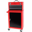 Coffre à outils à 3 tiroirs avec roulettes, coffre à outils avec grande armoire de rangement et tablette réglable, coffre supérieur portable amovible avec coffre à outils avec système de verrouillage