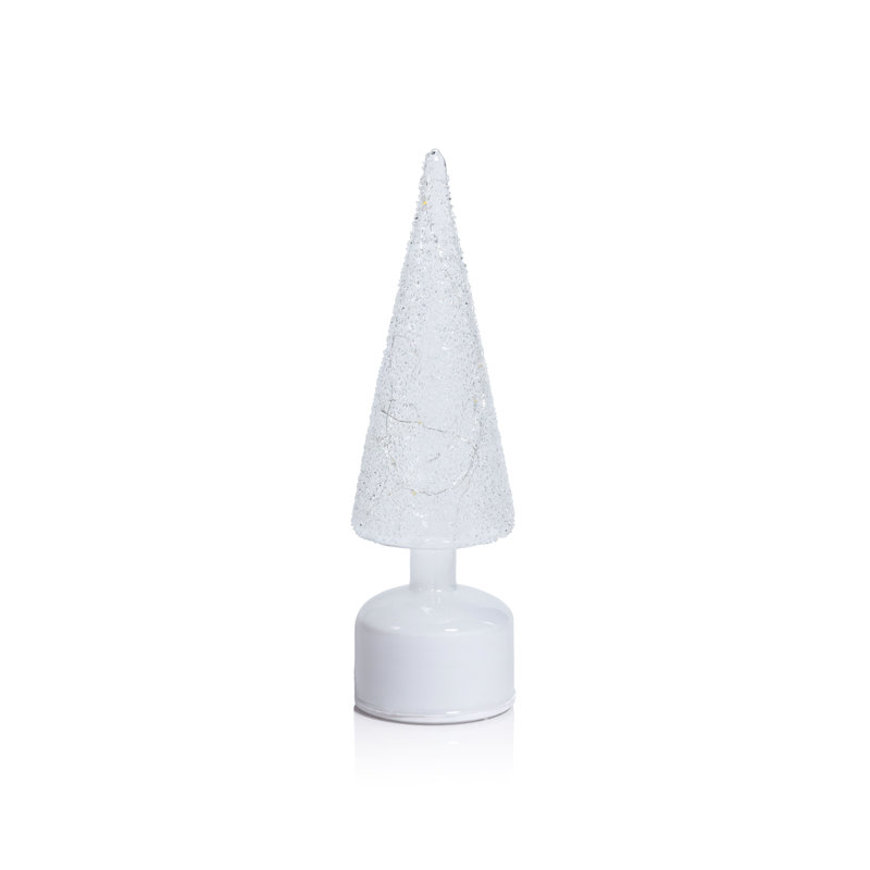 Décoration de table lumineuse à DEL, H 11,75 po x l 3,5 po x P 3,5 po
