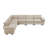 Snyder 110.5" Modern & Contemporary Modular Sectional Sofa - Chenille Modular Sectional Sofa with Modular 4-Piece Configuration, Durable Plywood Construction, Luxurious Chenille Fabric, Supportive Foam & Pocket Coils, Reversible & Easy-Care Cushions-59814078