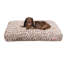 Lit pour animal de compagnie rectangulaire moelleux réversible avec housse lavable-106171333-106171334