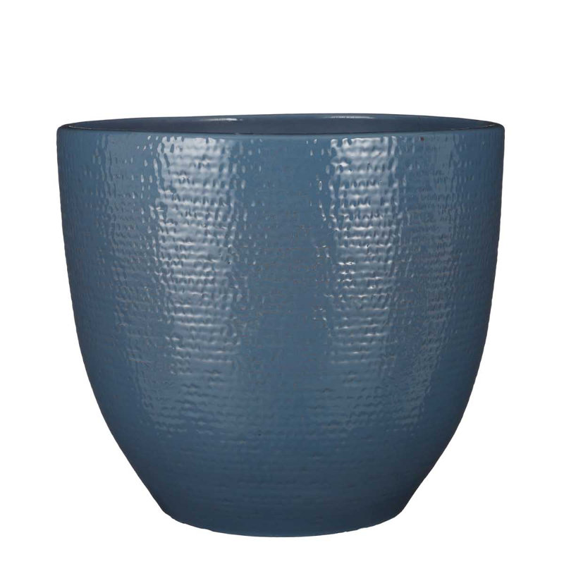 Cecilya Handmade Pot Planter, 32cm H x 35cm W x 35cm D, Light Grey