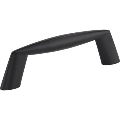 3" Center-To-Center Matte Black Zachary Cabinet Pull