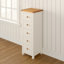Pompey 5 Drawer 45Cm W Solid Wood Tallboy-22181766
