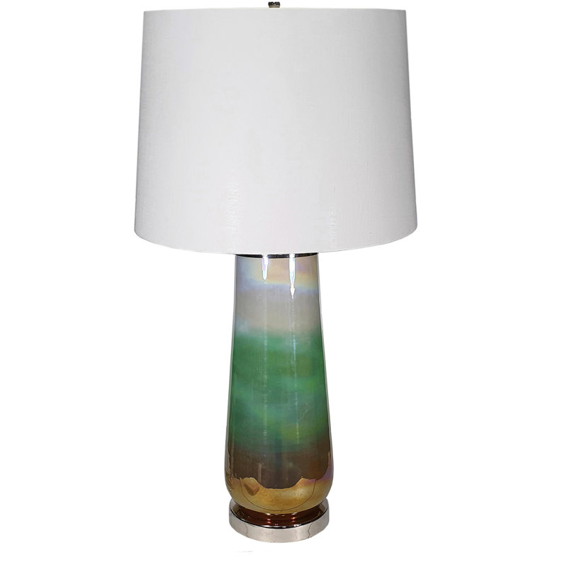 Lampe de table en verre D16x30 "