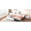 Lit plateforme double avec lit gigogne