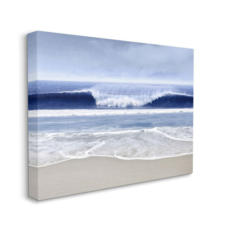 «Beach Cresting Wave Sea» par Devon Davis - reproduction de photo, Toile tendue, H 16 po x l 20 po