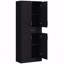 Armoire de cuisine 71 "avec tiroir et tablette réglable, armoire de rangement haute autoportante avec 2 armoires à double porte