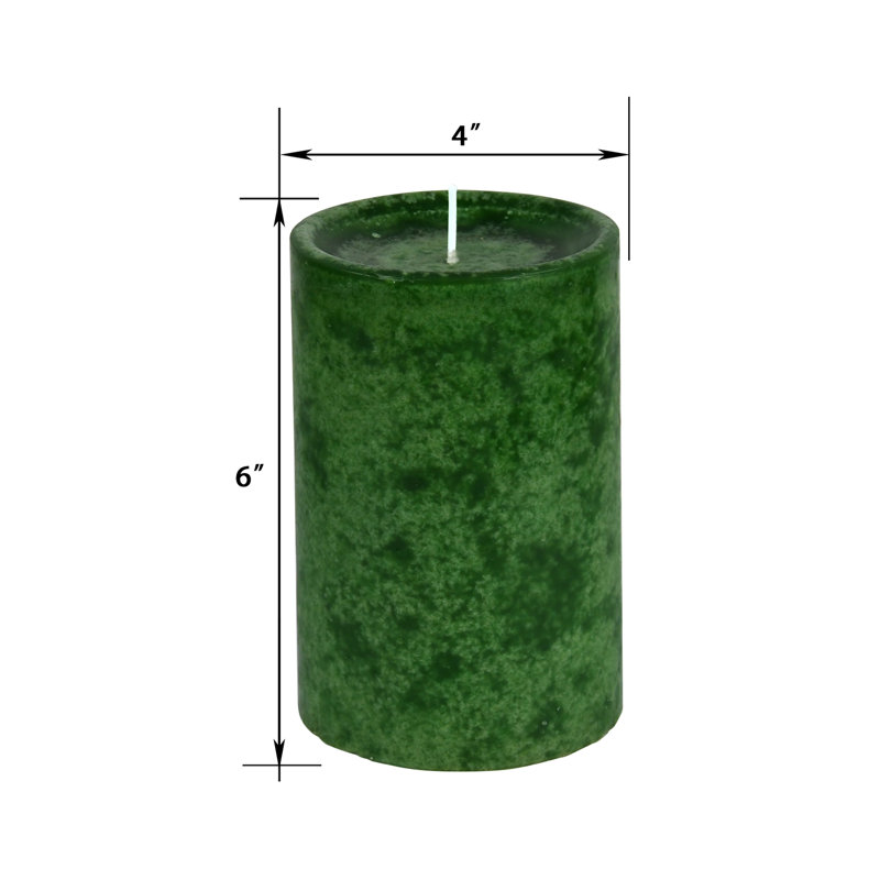 Sld Holiday Forest Scented Pillar Candle, 1, 6" H x 4" W x 4" D