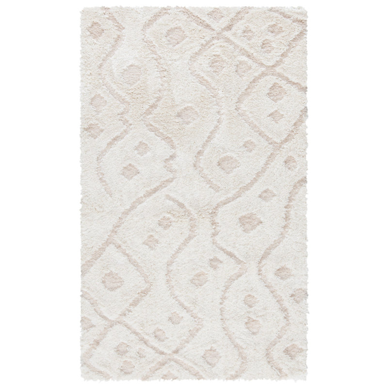 Atisha Shag Performance Abstract Rug, Rectangle 3' x 5'