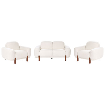 Living Room Set 4 Seater ODNES Boucle