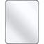 Miroir rectangulaire de 30 po x 40 po pour décoration murale de salle de bain - Hd 4mm, cadre rouille, installation incluse, structure incassable moderne en métal, quincaillerie renforcée, guide-1740382915