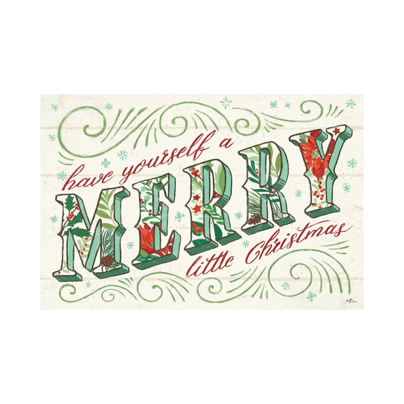 Holiday Joy I by James Wiens - 1 Piece Wrapped Canvas Wall Art, 20.32 cm H x 30.48 cm W