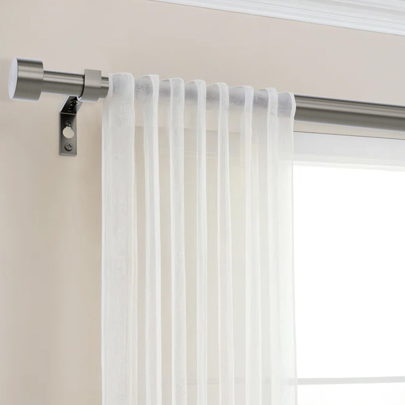 Tringle à rideaux Lachina Arnel, 72" - 144", Nickel brossé