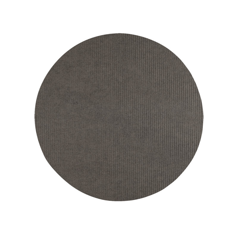 Tapis intérieur / extérieur tissé à la machine Estle, Rond 6 pi