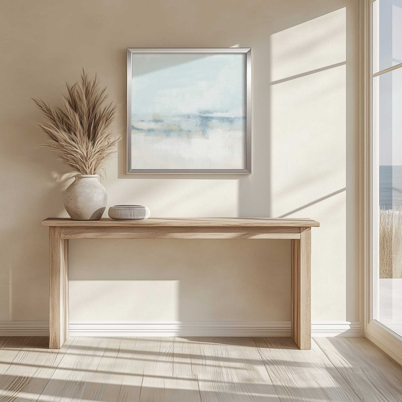 «Cloudy Shoreline Hues I», reproduction sur toile, H 13,75 po x l 13,75 po, Zinc patiné