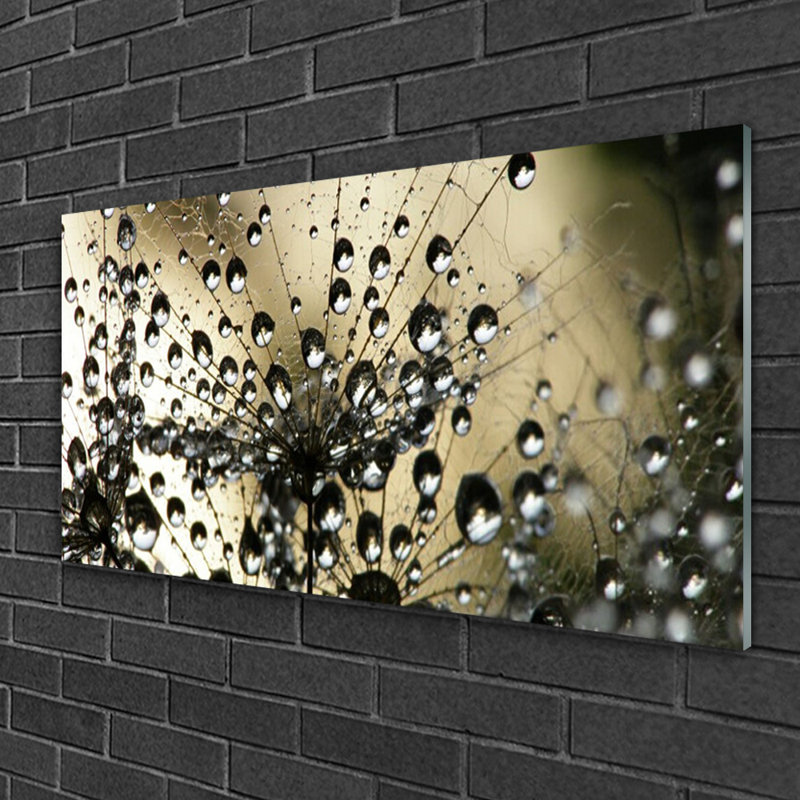 Floral Dandelion - No Frame Print on Glass